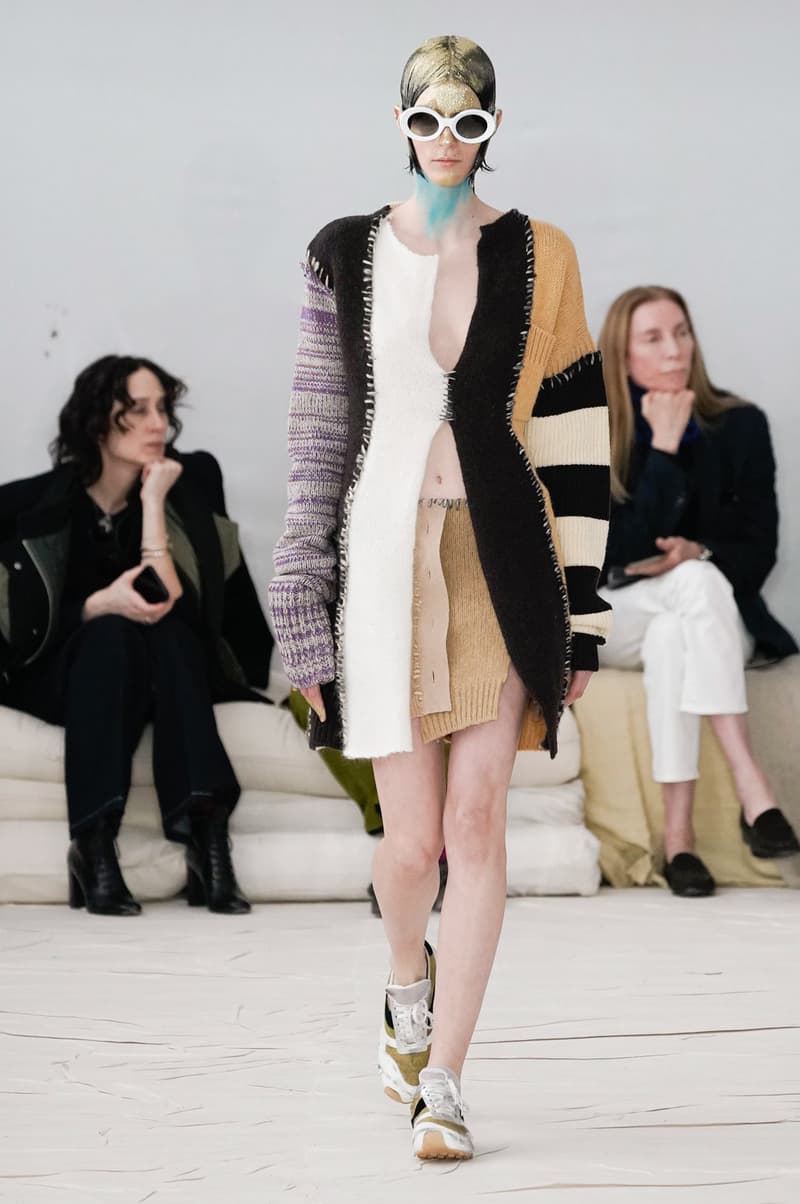 Marni Fall/Winter 2020 Collection Runway Show Cardigan Skirt Knit