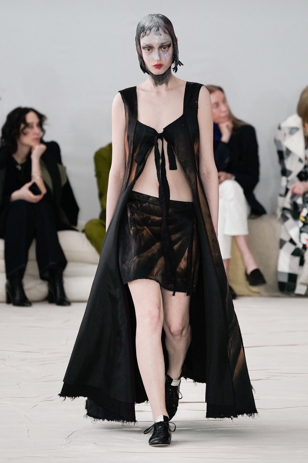 Marni Fall/Winter 2020 Collection Runway Show Tie Vest Black