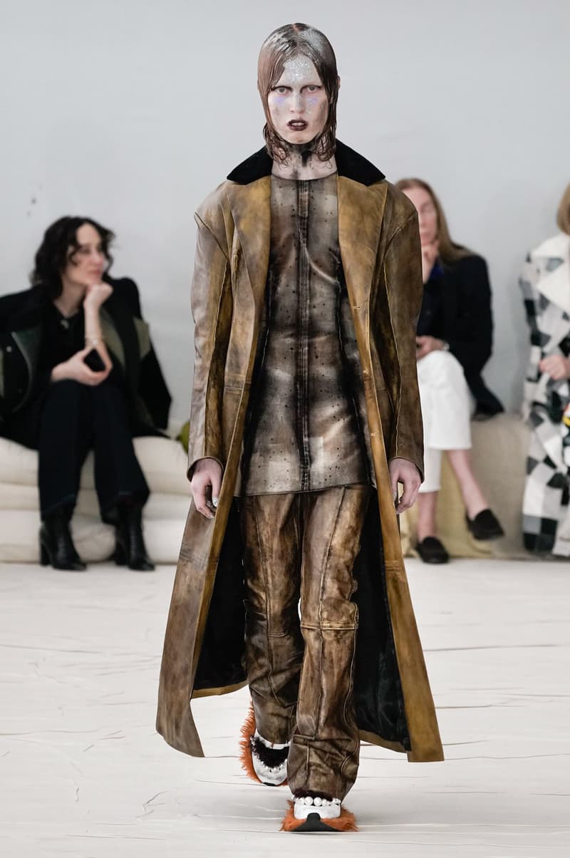 Marni Fall/Winter 2020 Collection Runway Show Coat Brown