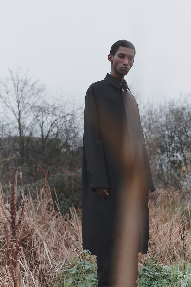 jil sander matchesfashion spring summer collaboration installation lucie luke meier suits black white pants
