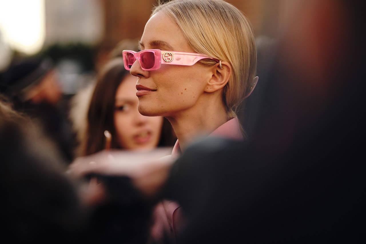 Pink Gucci Sunglasses Street Style Trends Milan Fashion Week Fall Winter 2020 FW20 influencer