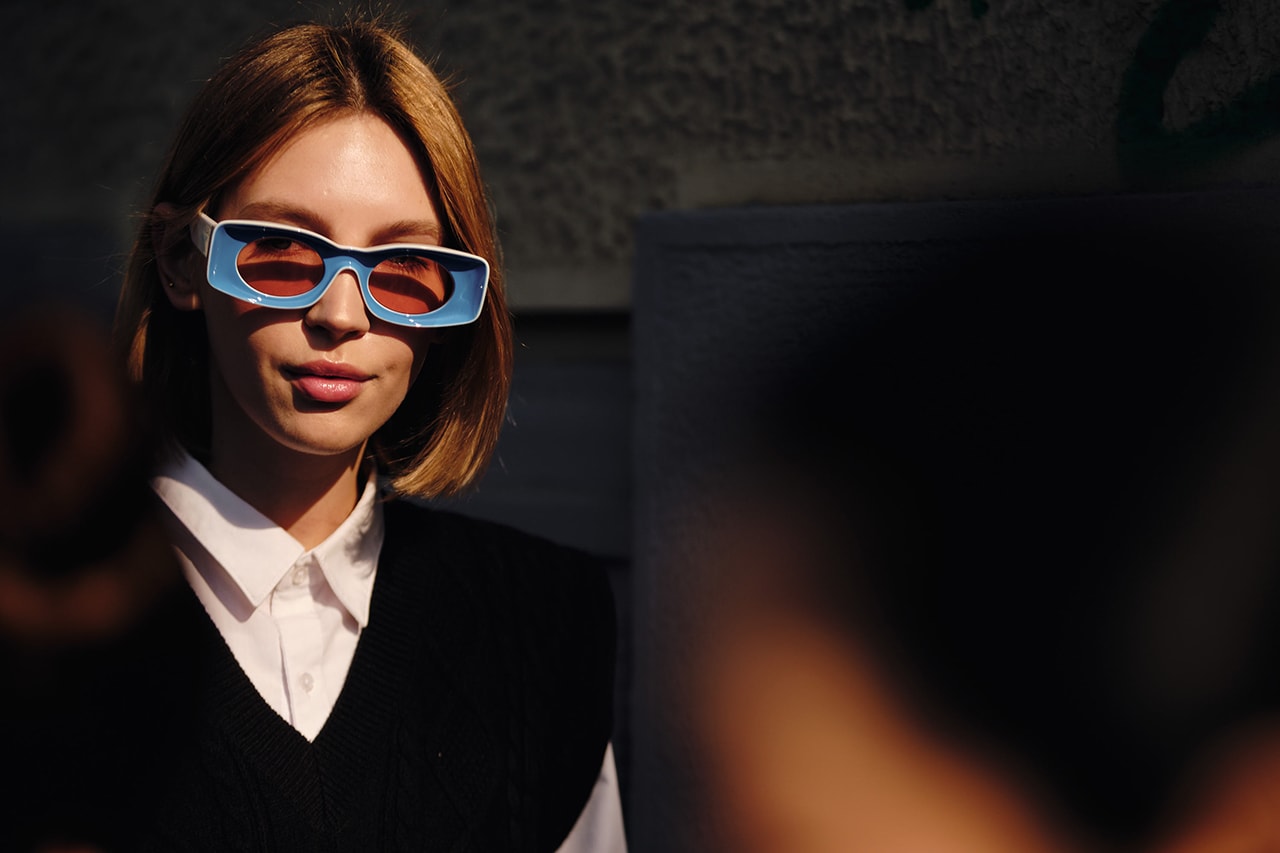 Loewe Sunglasses Blue Street Style Trends Milan Fashion Week Fall Winter 2020 FW20 Influencer