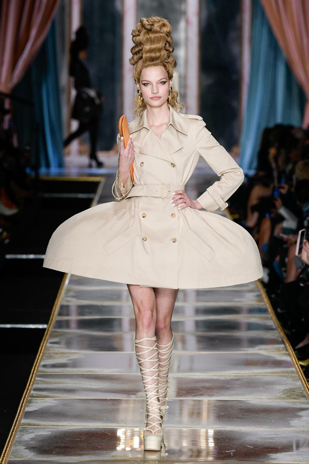 Moschino Fall/Winter 2020 Collection Runway Show Trench Coat Dress