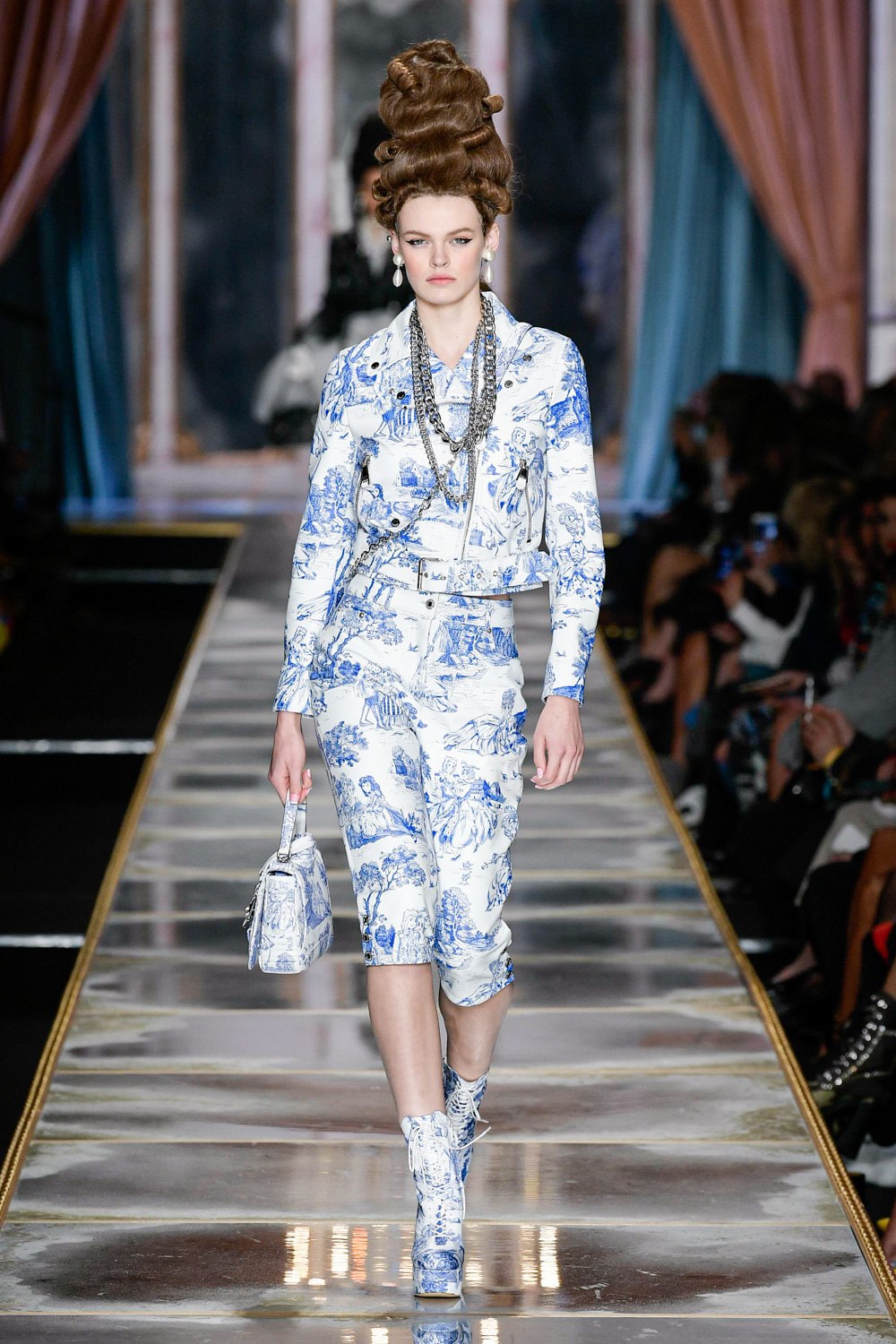 Moschino Fall/Winter 2020 Collection Runway Show Jacket Pants Toile
