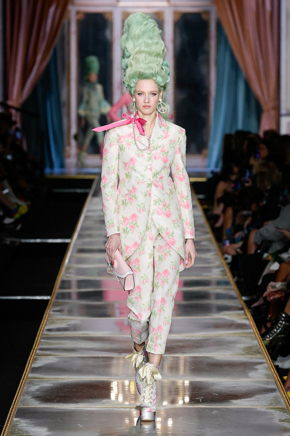Moschino Fall/Winter 2020 Collection Runway Show Suit Floral