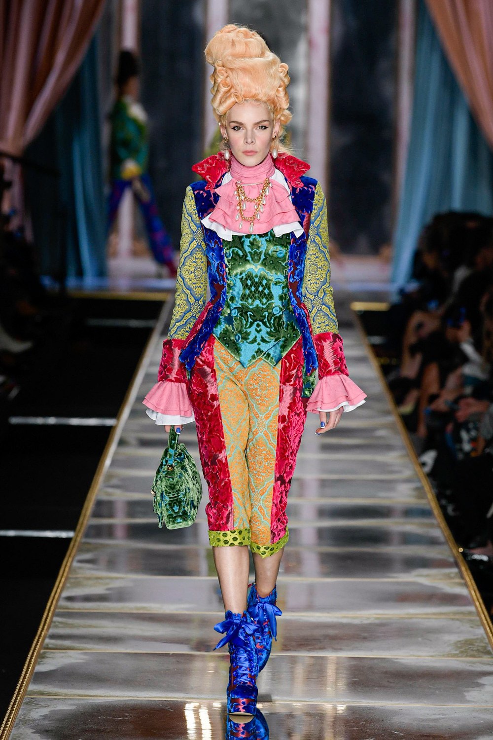 Moschino Fall/Winter 2020 Collection Runway Show Corset Pants Tapestry