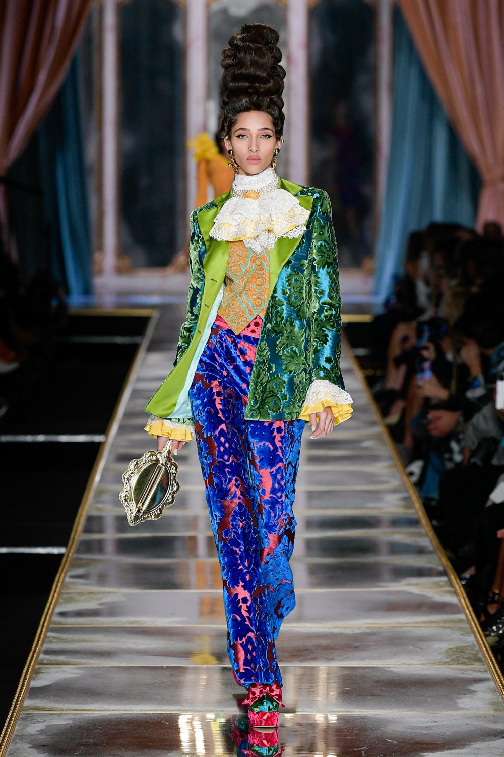 Moschino Fall/Winter 2020 Collection Runway Show Jacket Pants Tapestry
