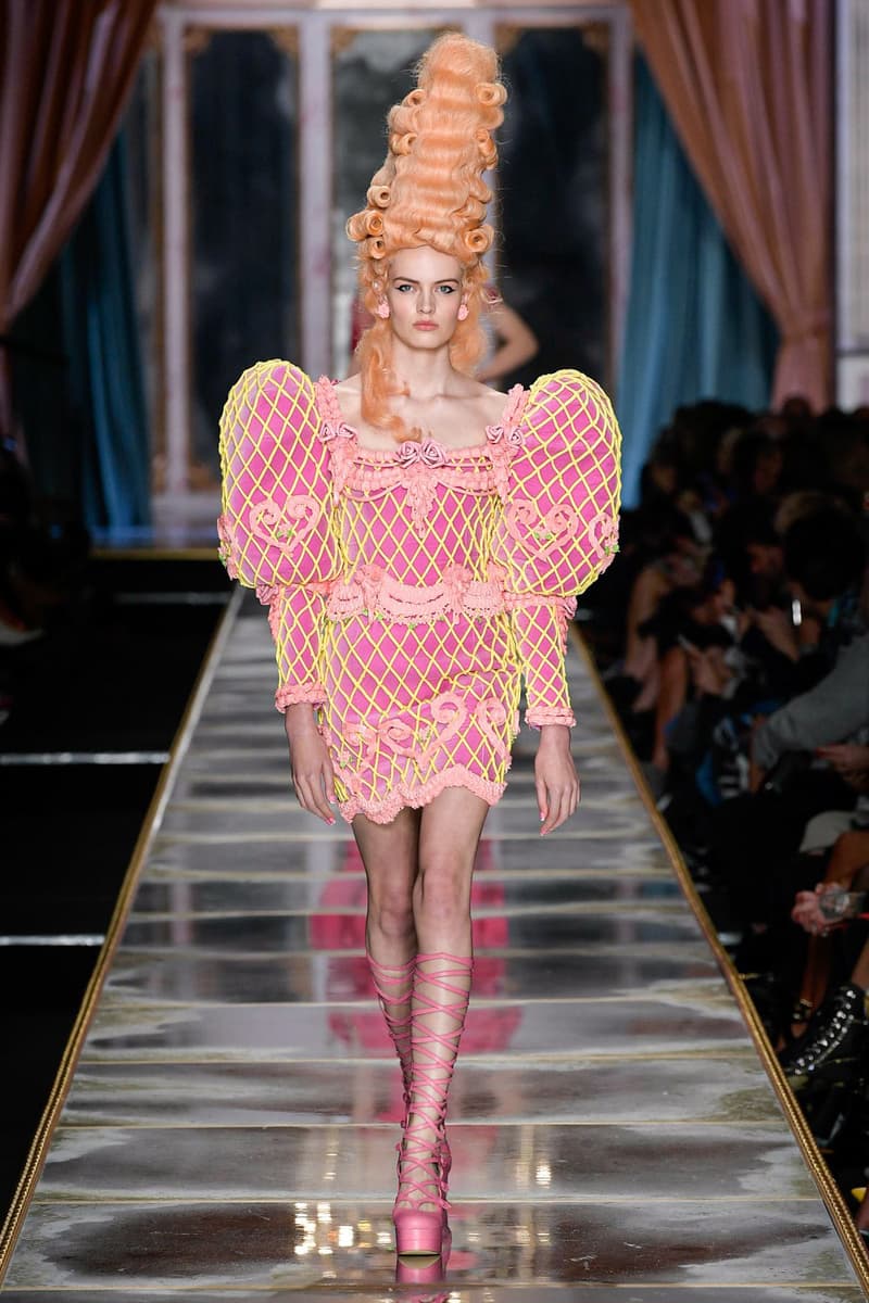 Moschino Fall/Winter 2020 Collection Runway Show Cake Dress Pink