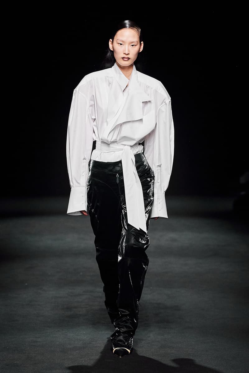 Mugler Fall/Winter Collection Runway Show Jacket White