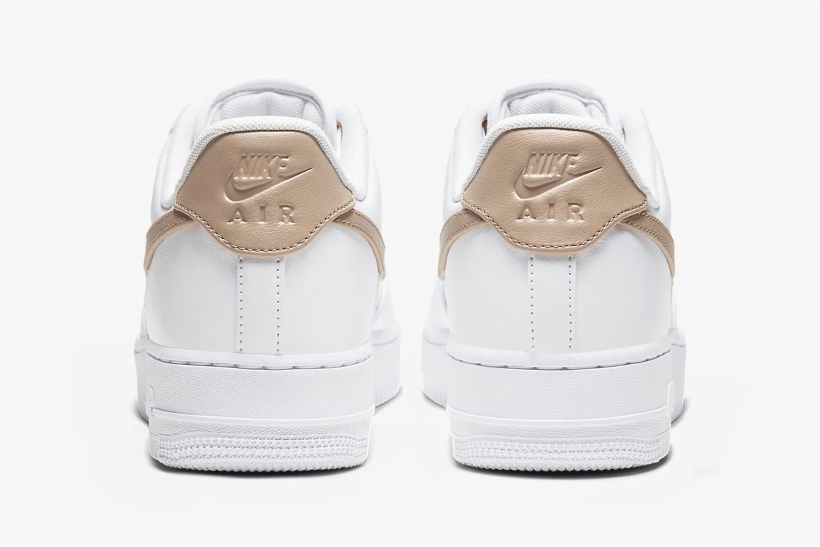 white air forces with tan bottom