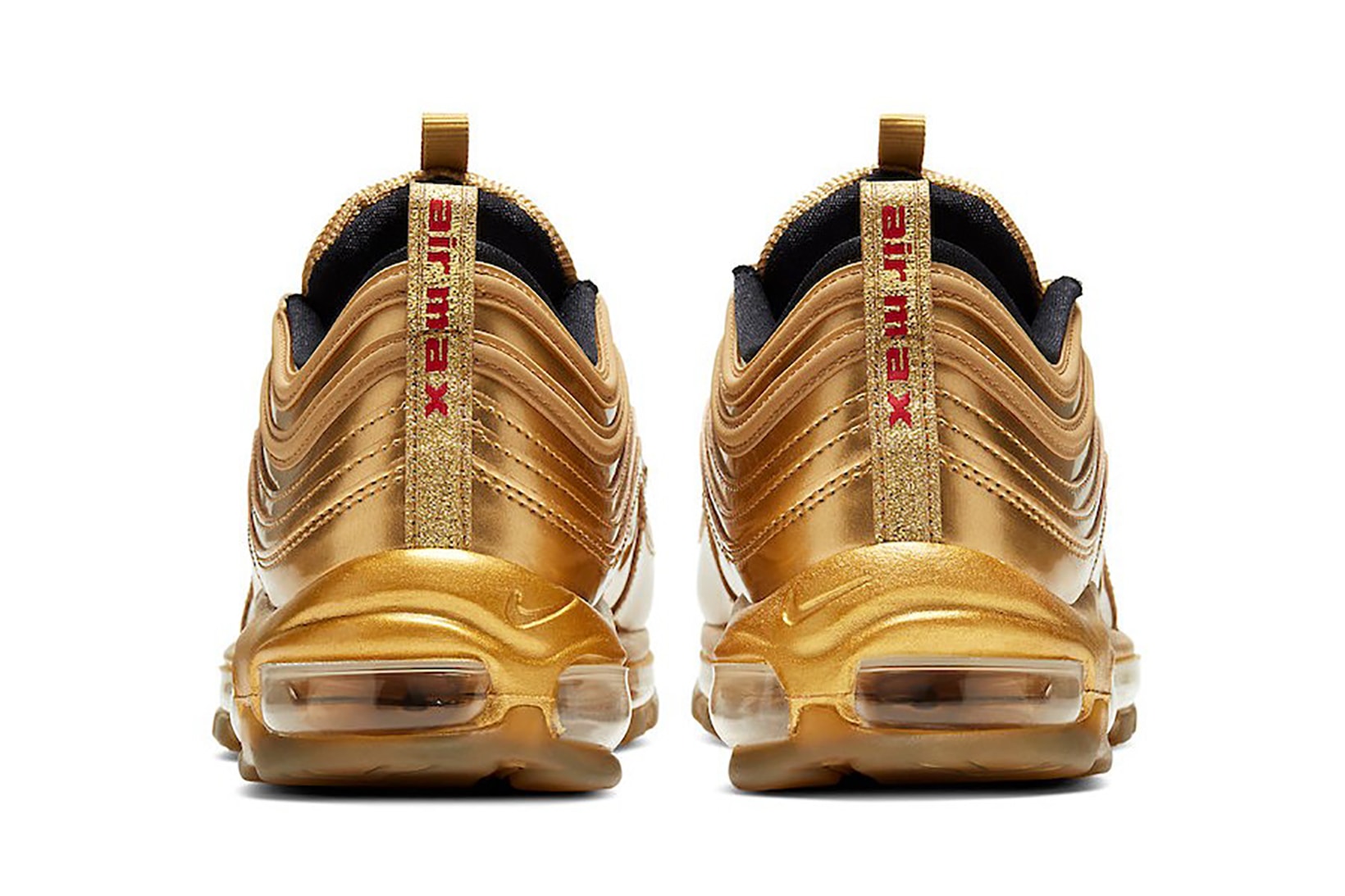 nike air max 97 sneakers gold olympics shoes footwear sneakerhead