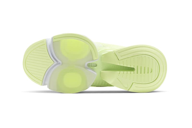 nike air zoom superrep womens hiit class sneakers white lime green