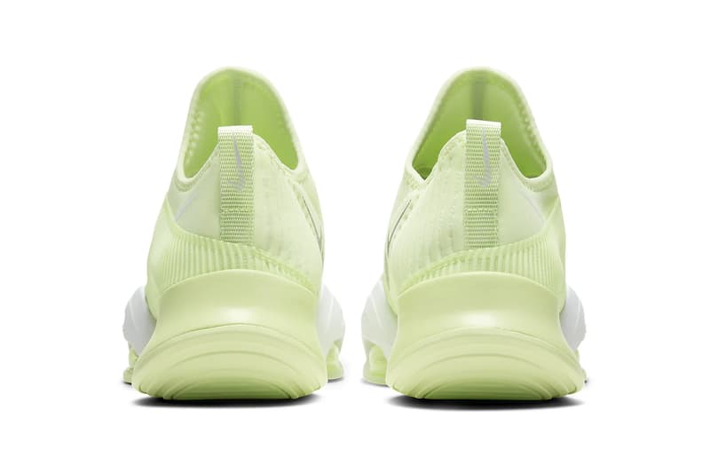 nike air zoom superrep womens hiit class sneakers white lime green