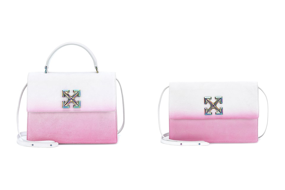 Pink & Off-White Medium Trunk Bag