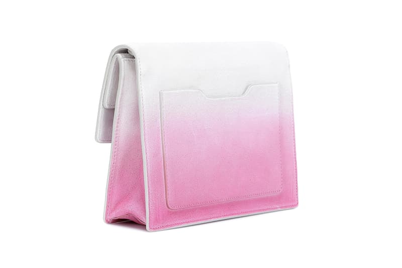off white jitney tote crossbody bag white fuchsia pink gradient virgil abloh