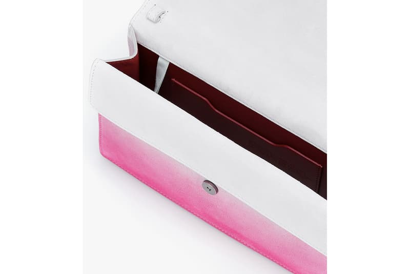 off white jitney tote crossbody bag white fuchsia pink gradient virgil abloh