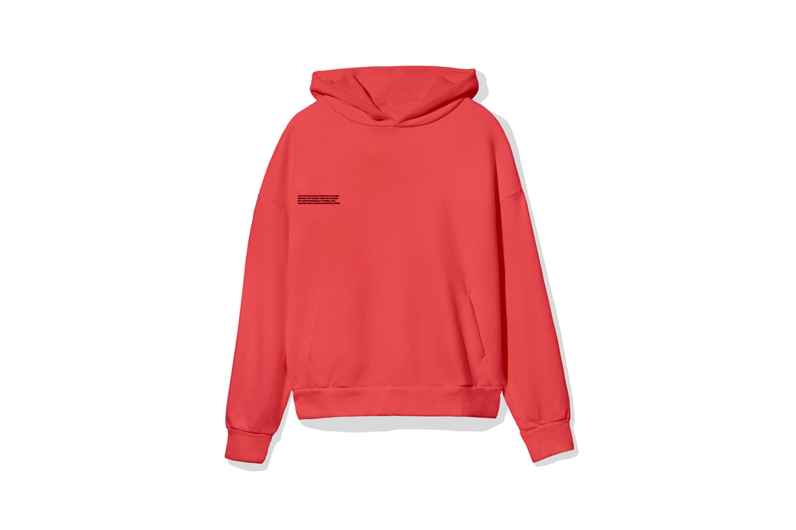 Pangaia "7 Pop Color" Collection Hoodie Red