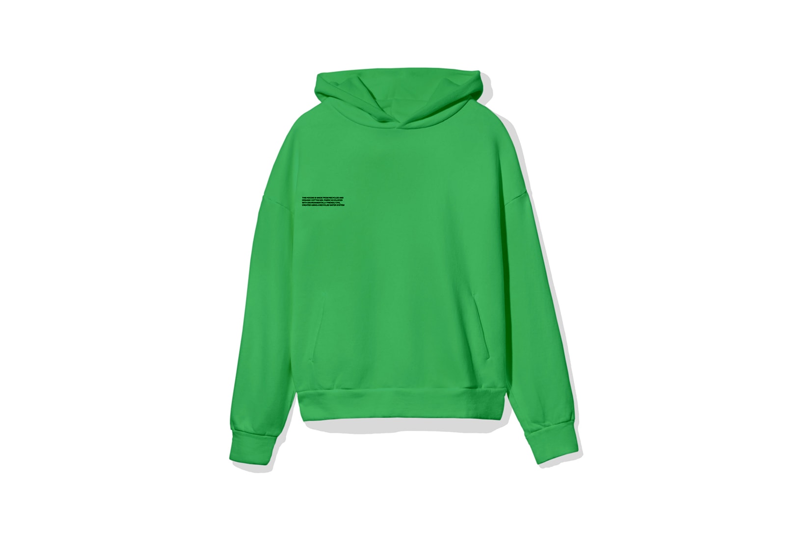 Pangaia "7 Pop Color" Collection Hoodie Green