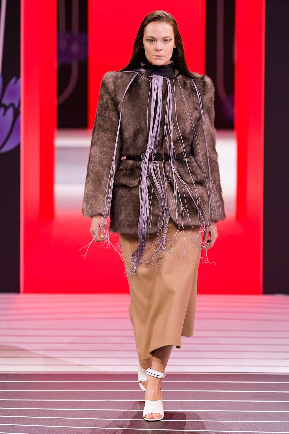 Prada Fall/Winter 2020 Collection Runway Show Fur Jacket