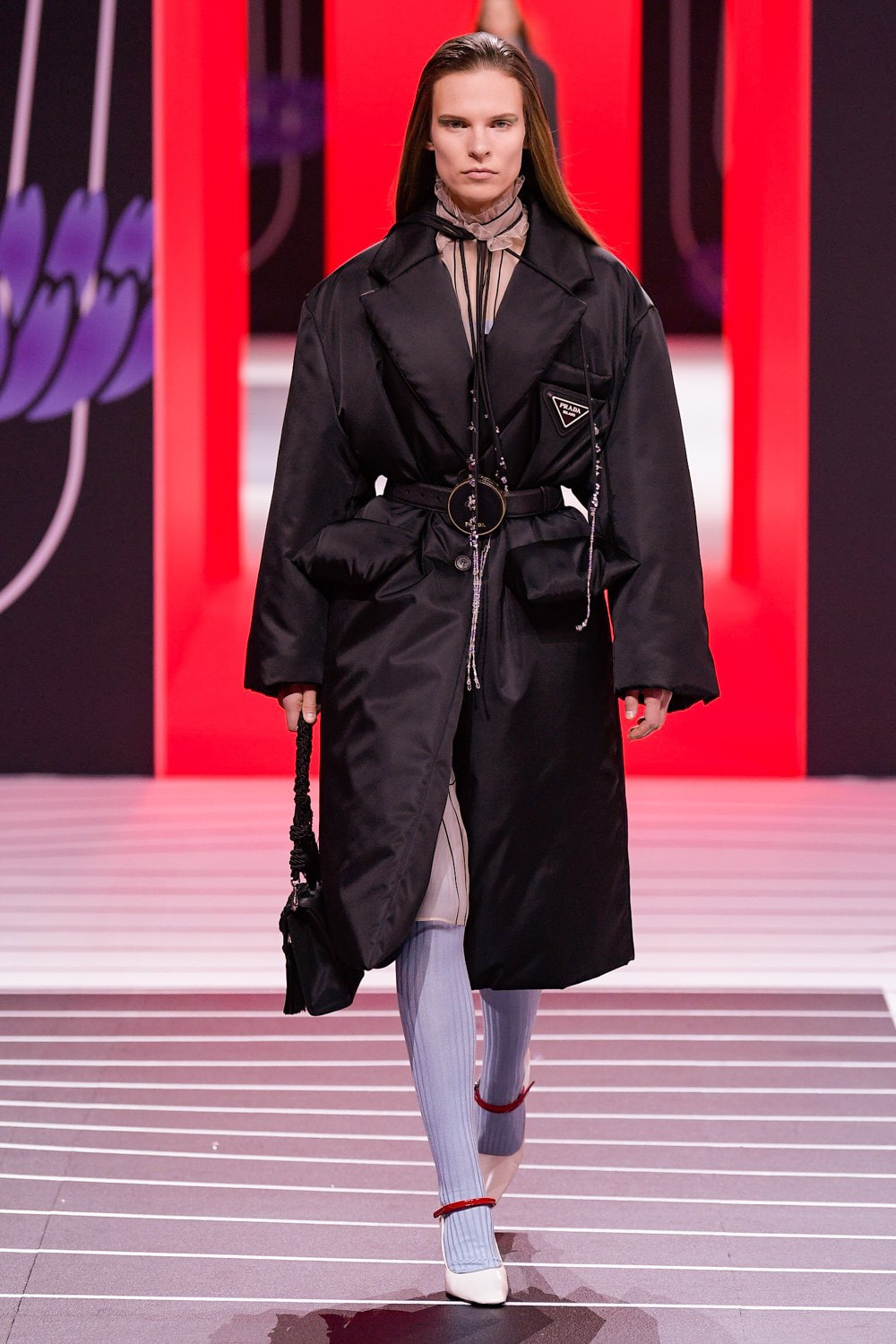 Prada Fall/Winter 2020 Collection Runway Show Nylon Coat