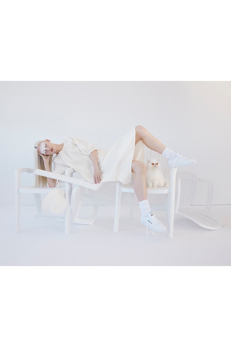 Reebok Club C 85 White NAKED Editorial