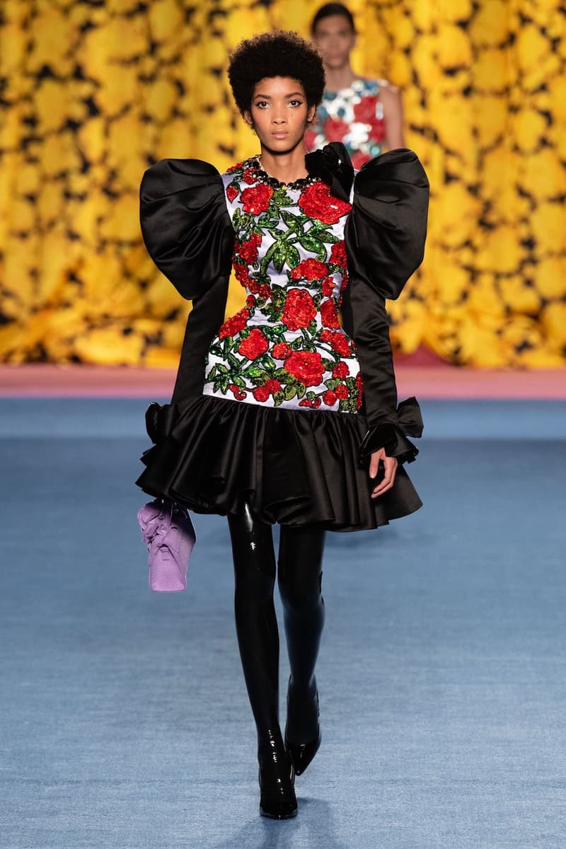 richard quinn london fashion week lfw fall winter collection dresses