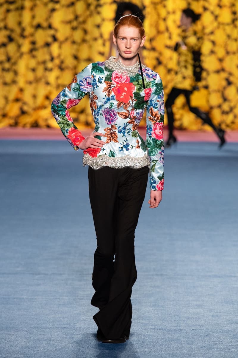 richard quinn london fashion week lfw fall winter collection dresses