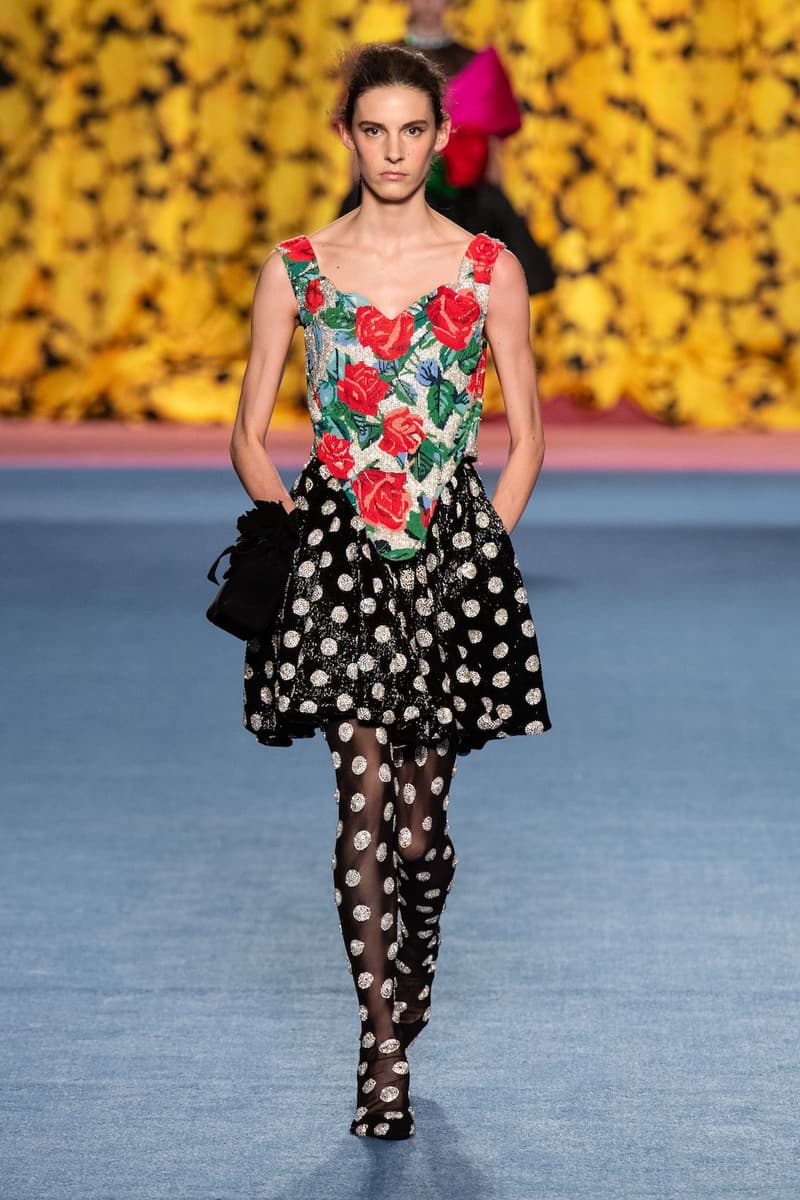 richard quinn london fashion week lfw fall winter collection dresses