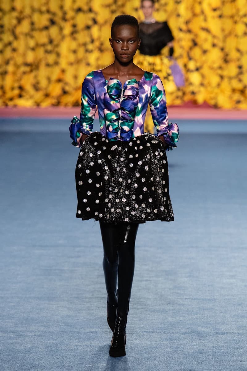 richard quinn london fashion week lfw fall winter collection dresses