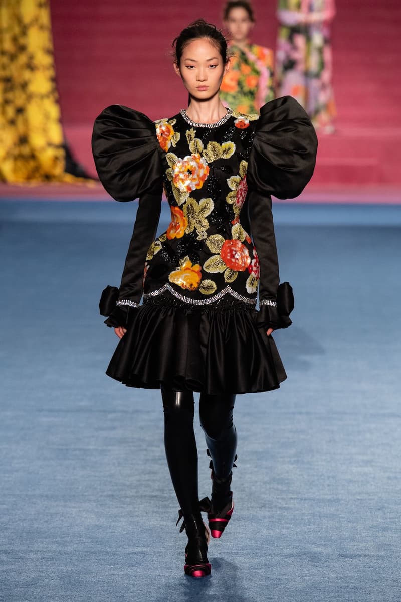 richard quinn london fashion week lfw fall winter collection dresses