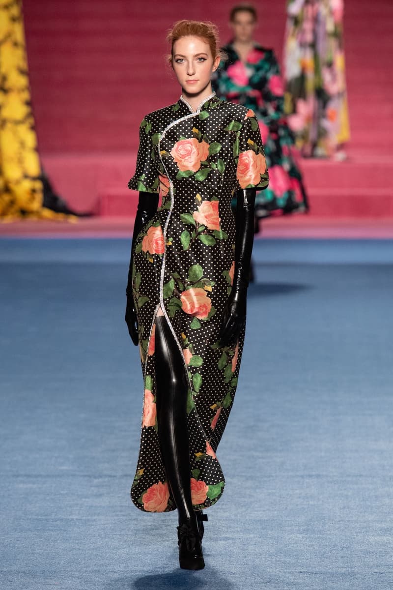 richard quinn london fashion week lfw fall winter collection dresses