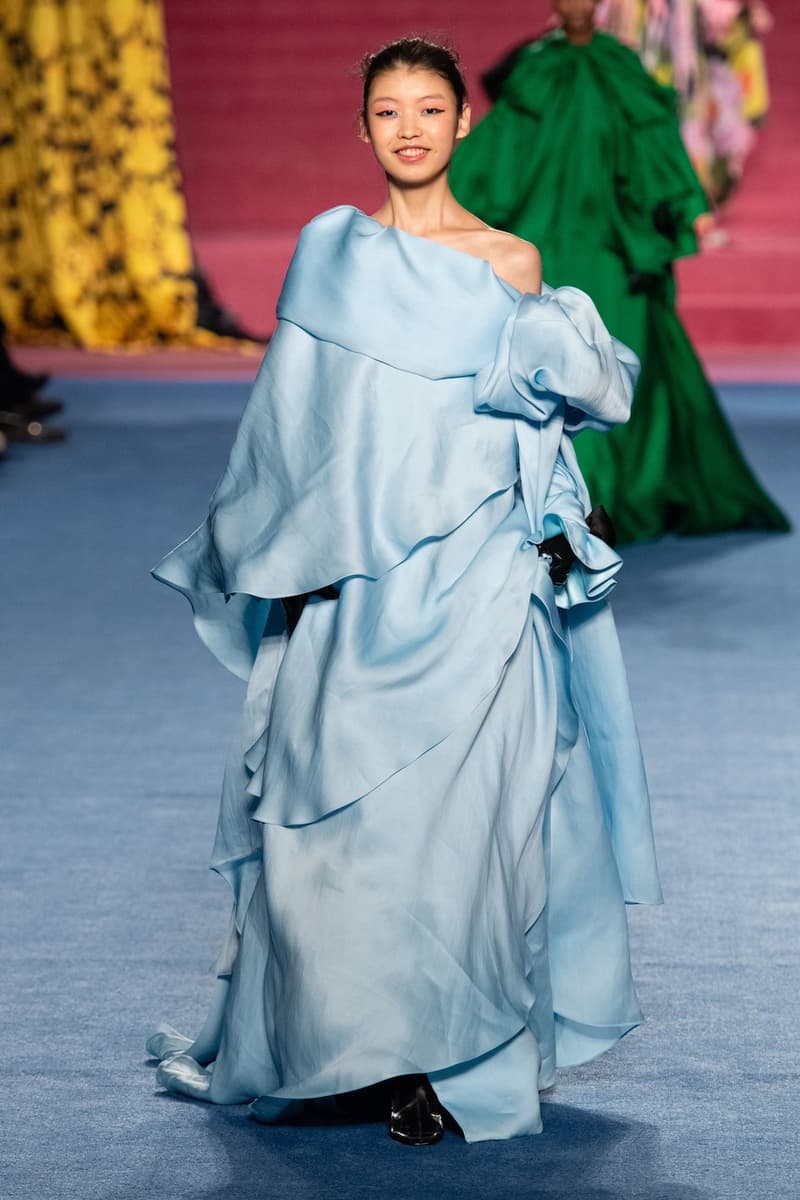 richard quinn london fashion week lfw fall winter collection dresses