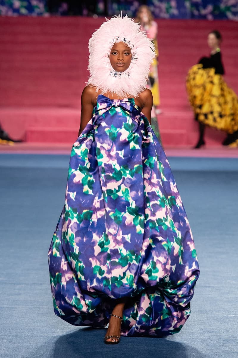 richard quinn london fashion week lfw fall winter collection dresses