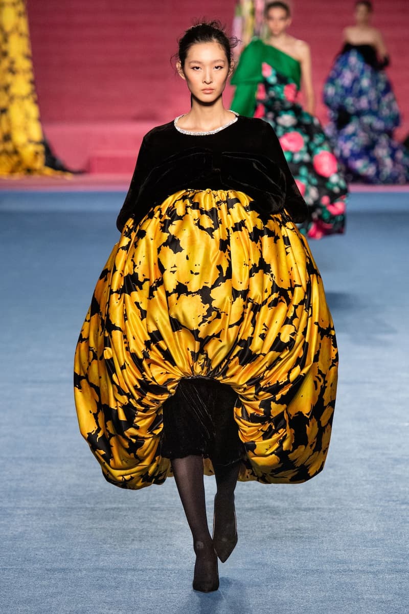 richard quinn london fashion week lfw fall winter collection dresses