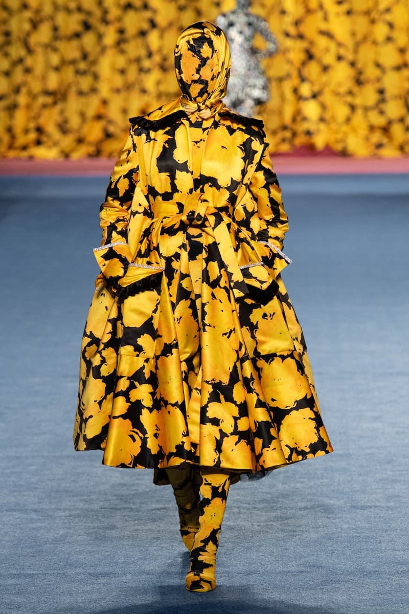 richard quinn london fashion week lfw fall winter collection dresses