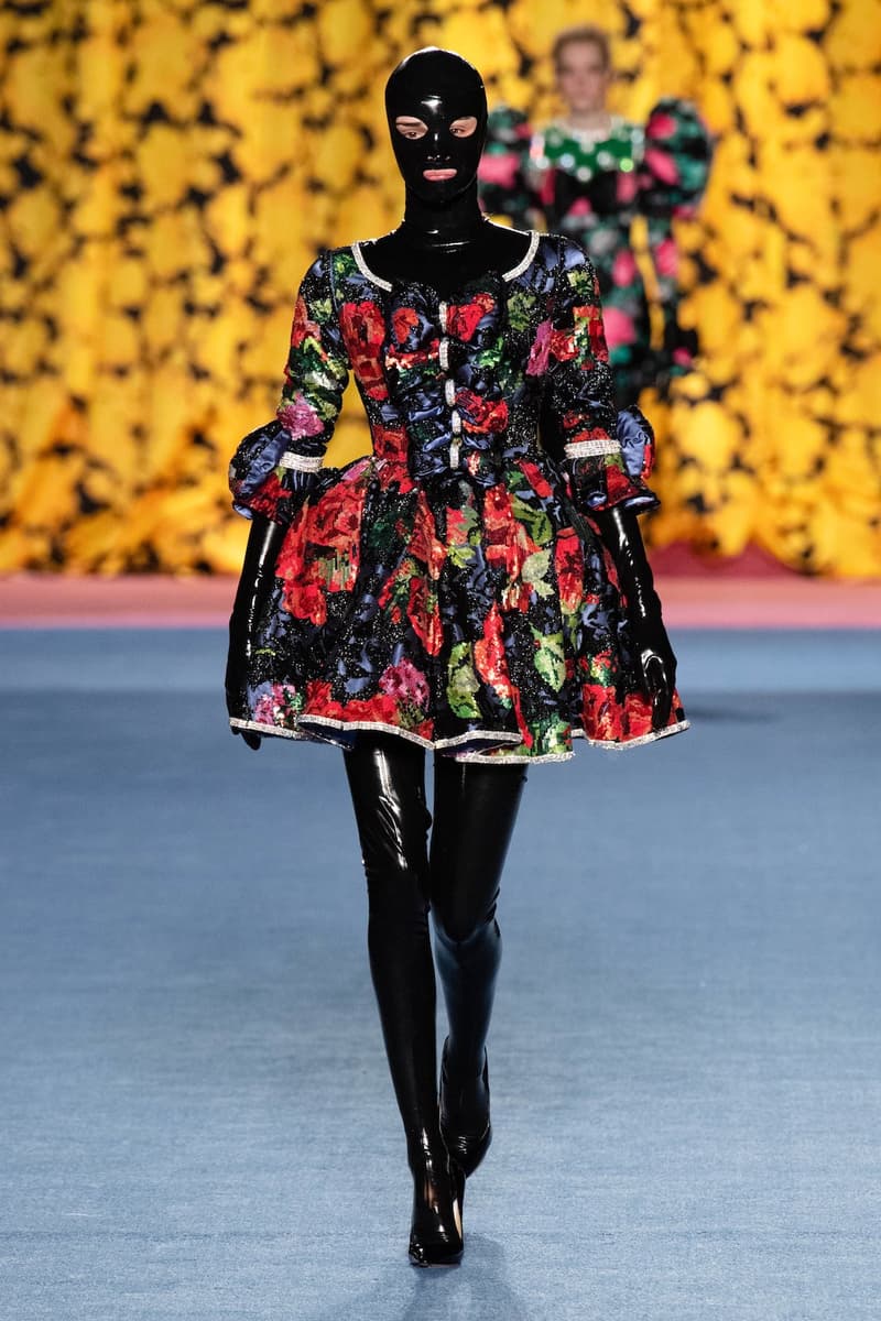 richard quinn london fashion week lfw fall winter collection dresses