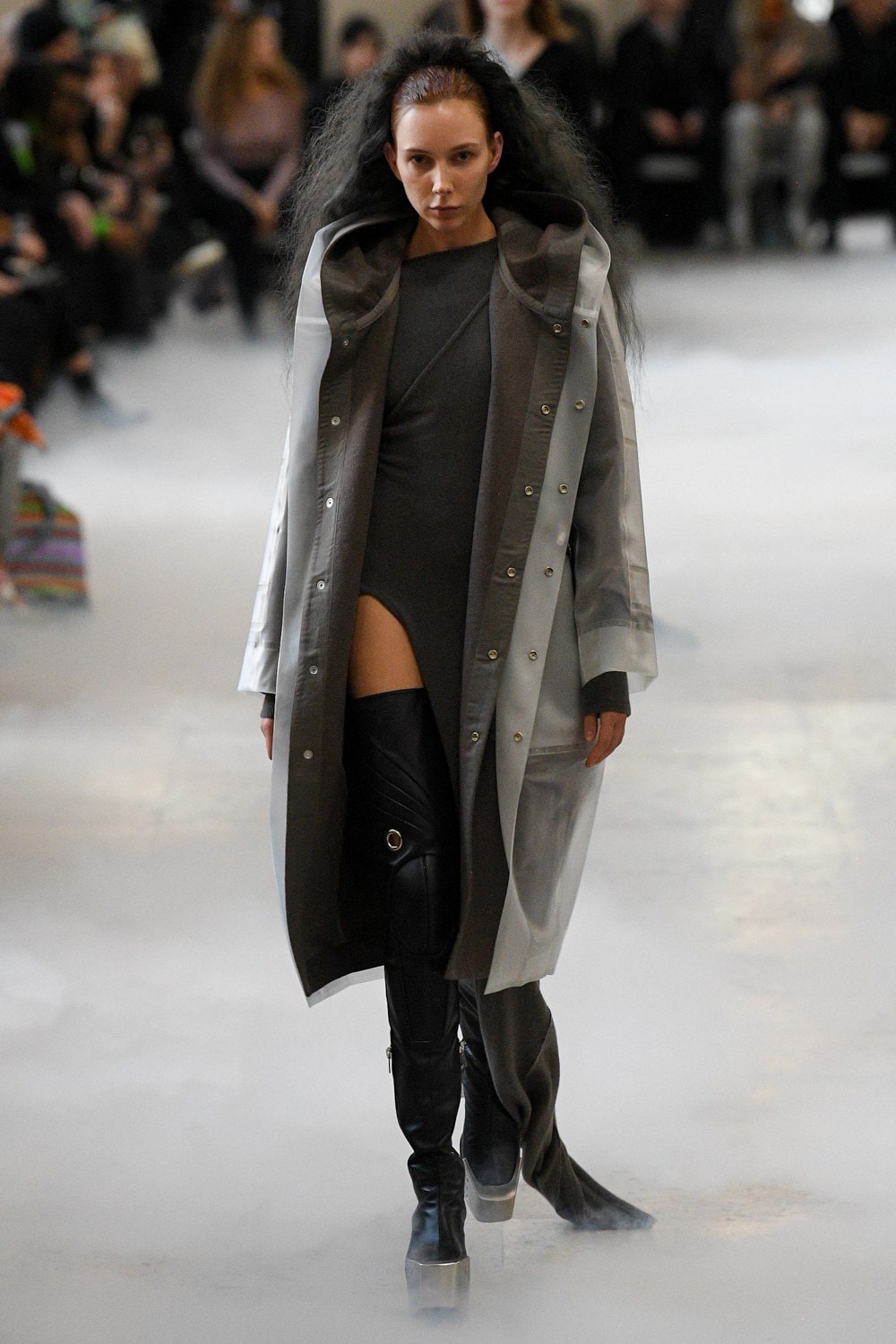 Rick Owens Fall/Winter 2020 Collection Runway Show Plastic Coat