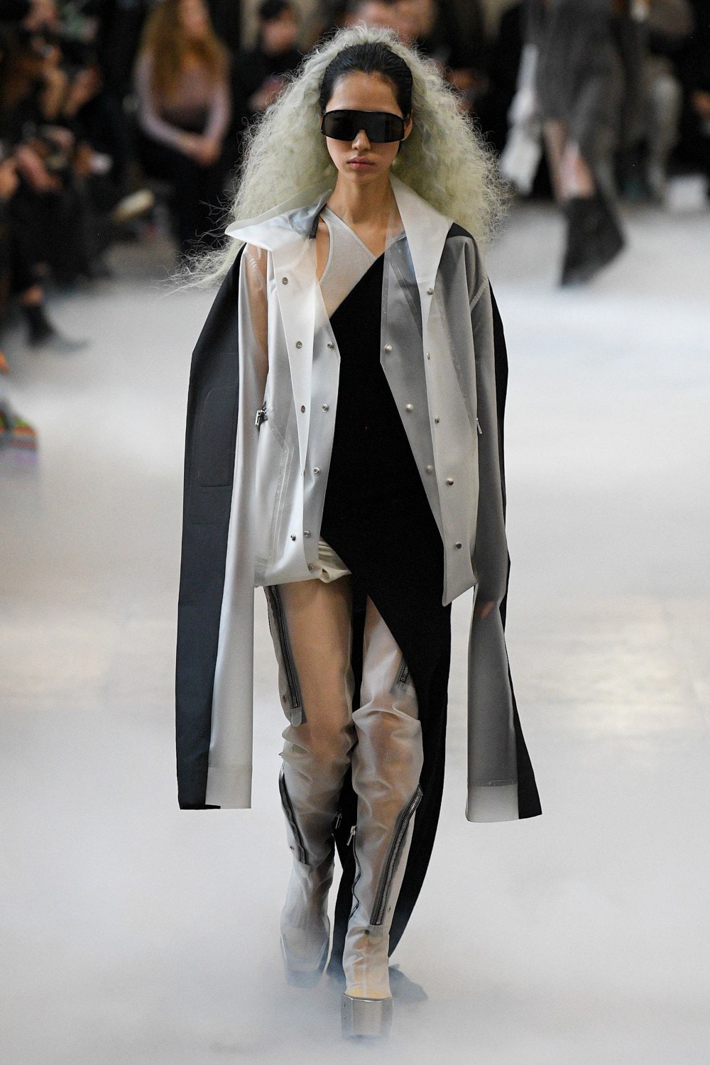 Rick Owens Fall/Winter 2020 Collection Runway Show Jacket Clear Plastic