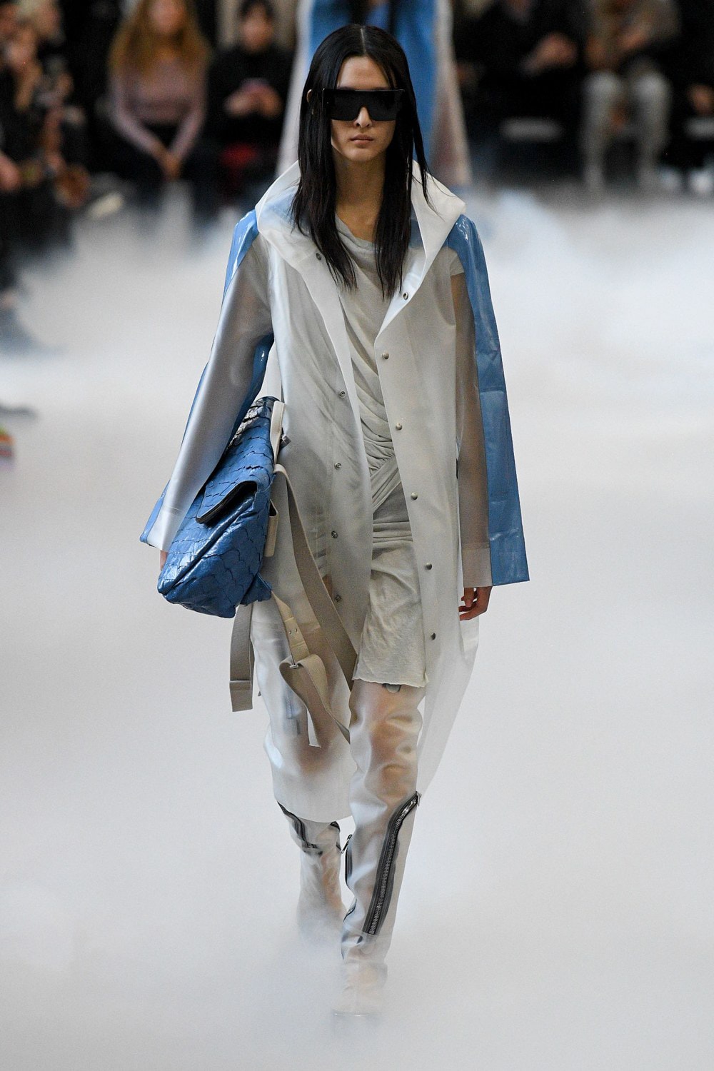 Rick Owens Fall/Winter 2020 Collection Runway Show Coat Clear Plastic