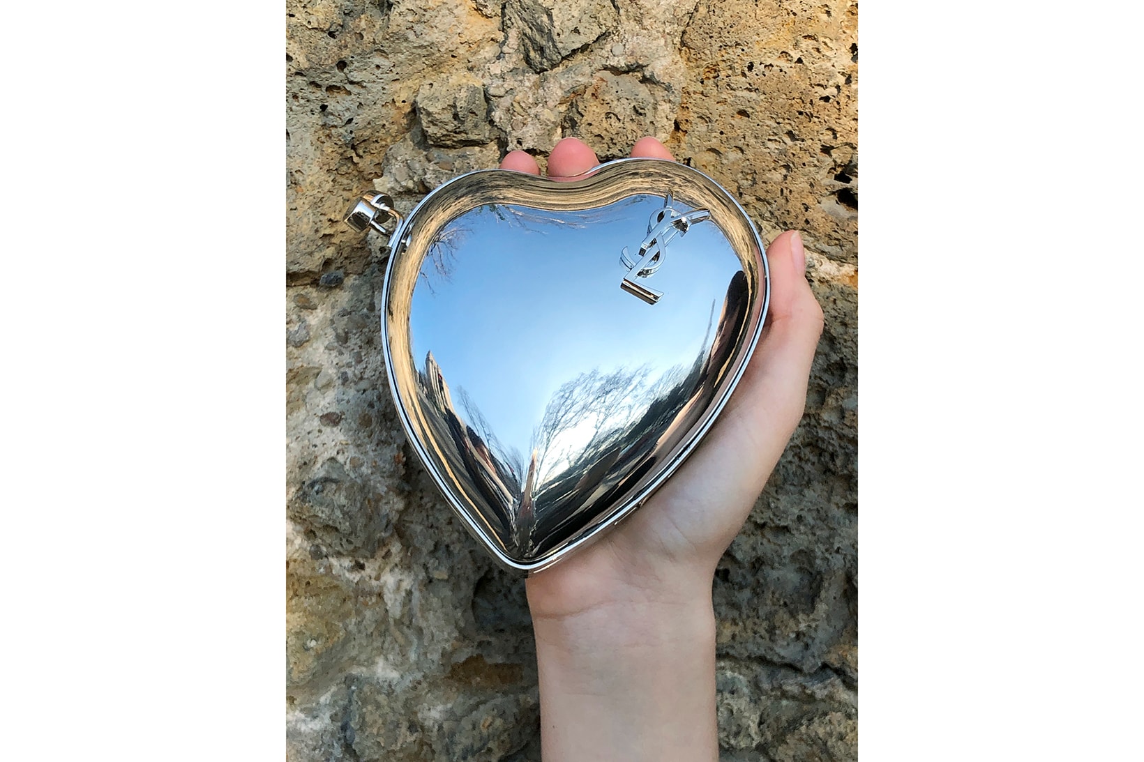 Saint Laurent Rive Droite Valentine's Day 2020 Collection Love Box Clutch Mirror