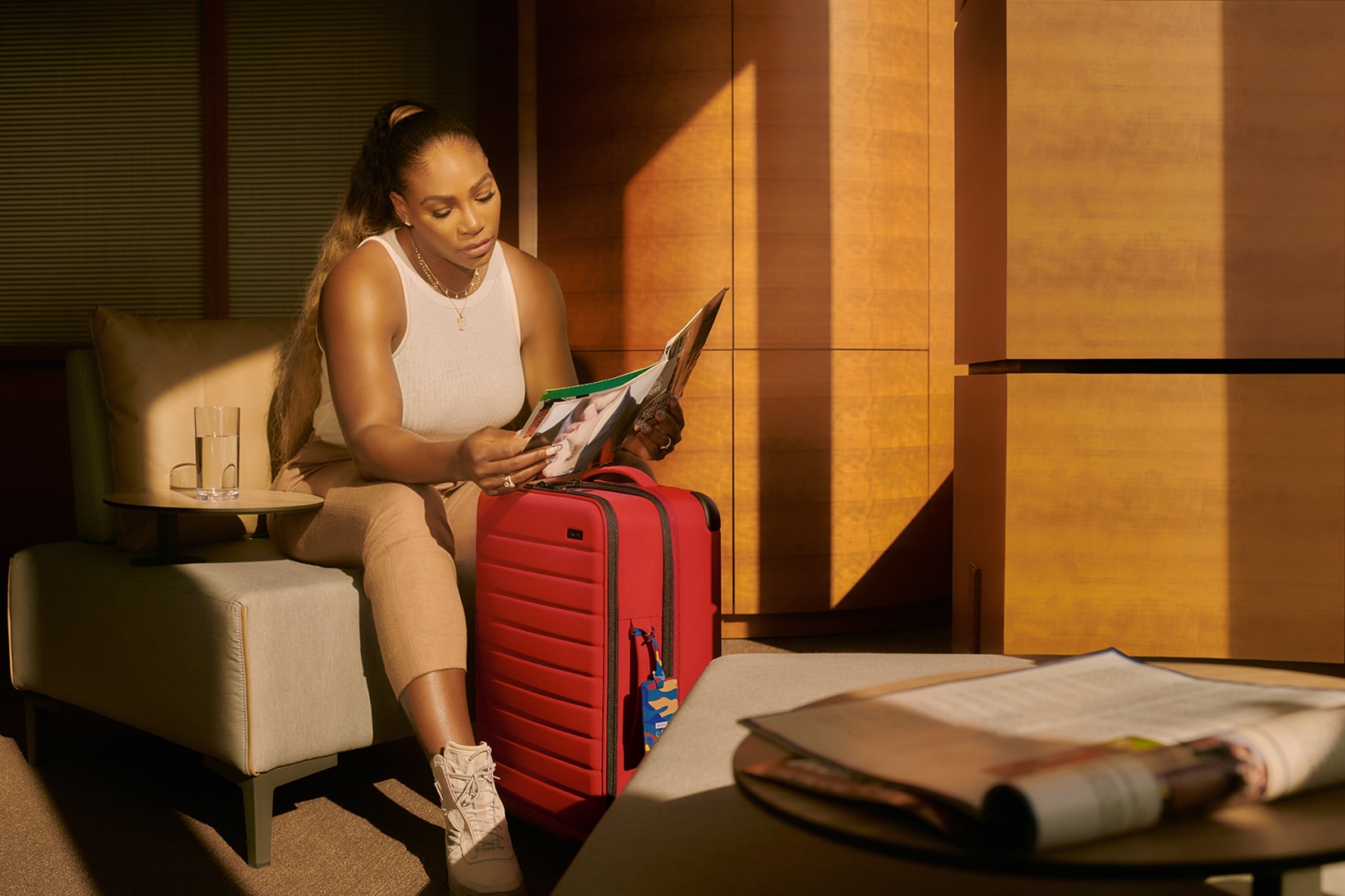 Serena Williams x Away Suitcase Collaboration Collection The Expandable Carry On