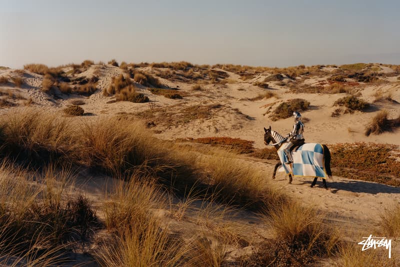 stussy spring 2020 californian knights campaign joust duel surrealism