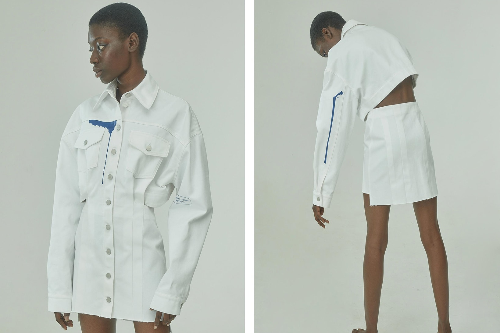 TTSWTRS Spring/Summer 2020 Collection Lookbook Denim Mini Dress White