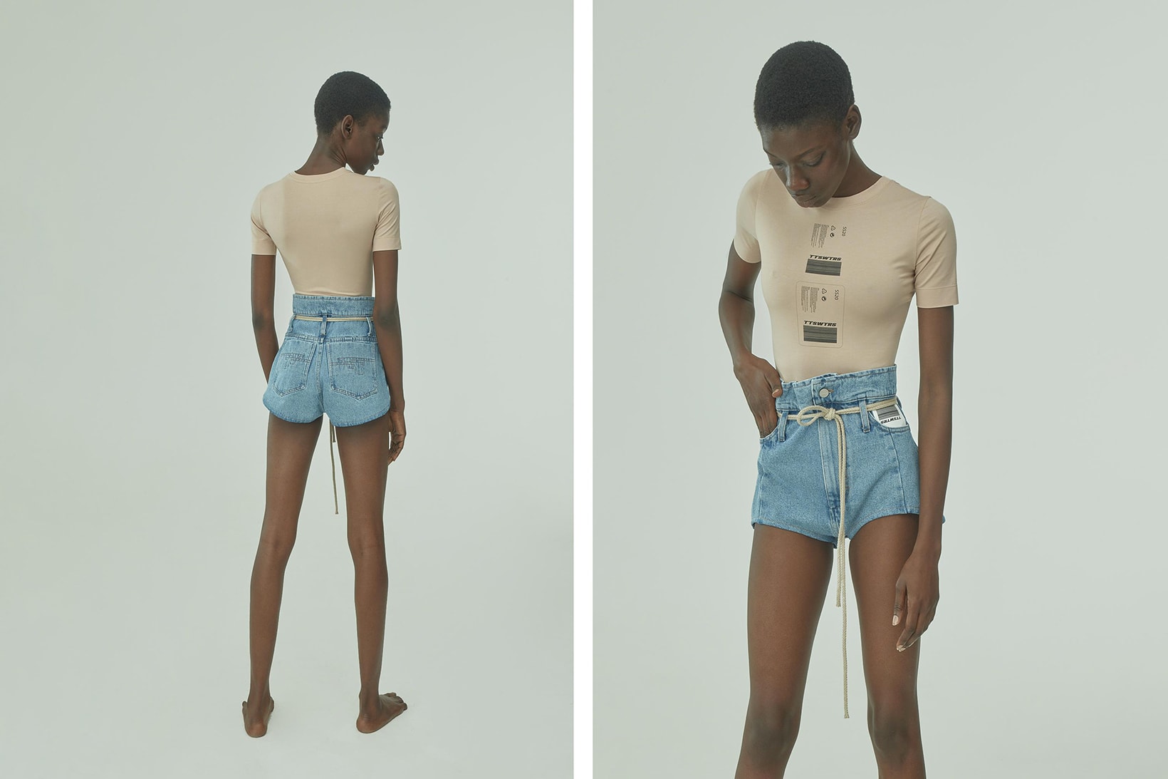 TTSWTRS Spring/Summer 2020 Collection Lookbook Denim Mini Shorts Blue
