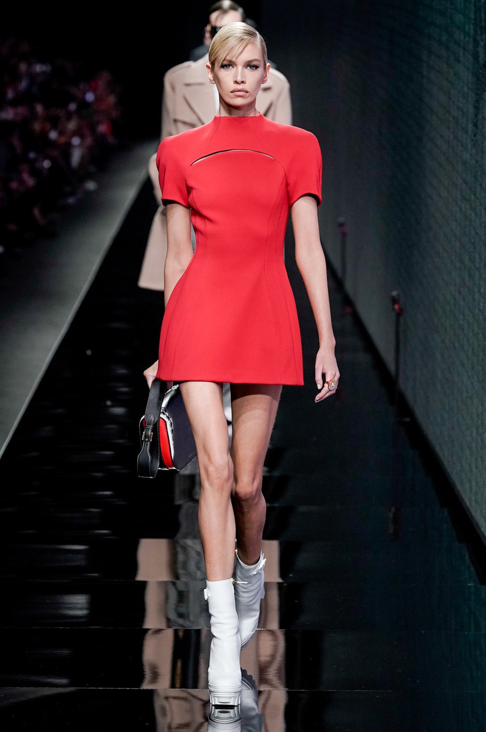 Versace Fall/Winter 2020 Collection Runway Show Mini Dress Red