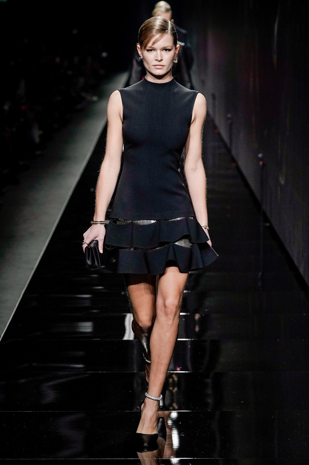 Versace Fall/Winter 2020 Collection Runway Show Mini Dress Black