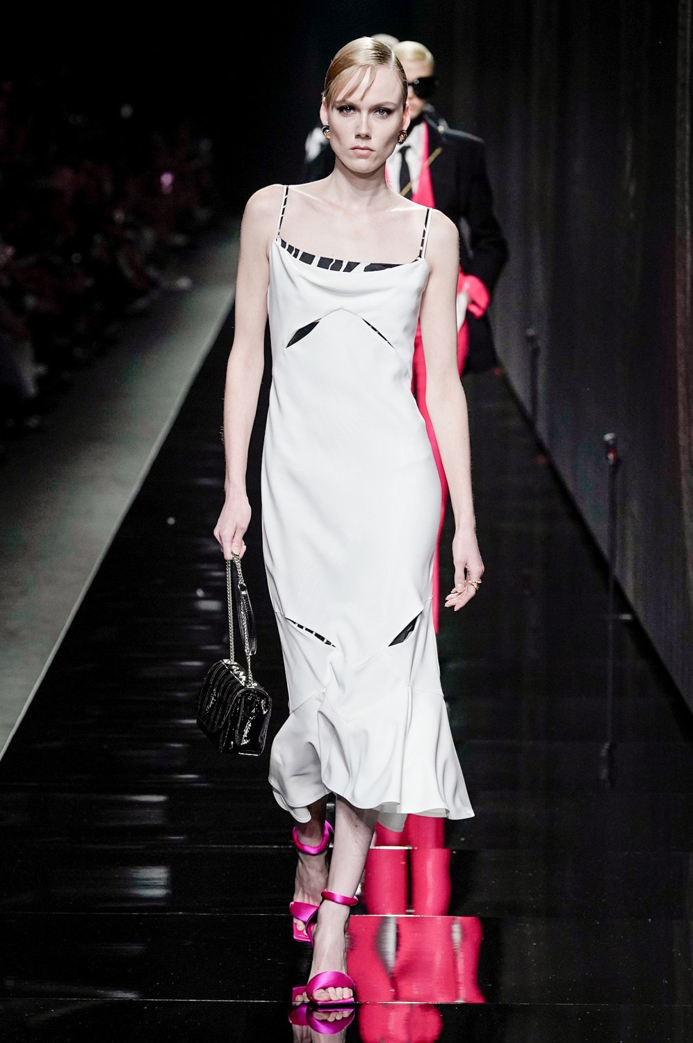 Versace Fall/Winter 2020 Collection Runway Show Slip Dress White