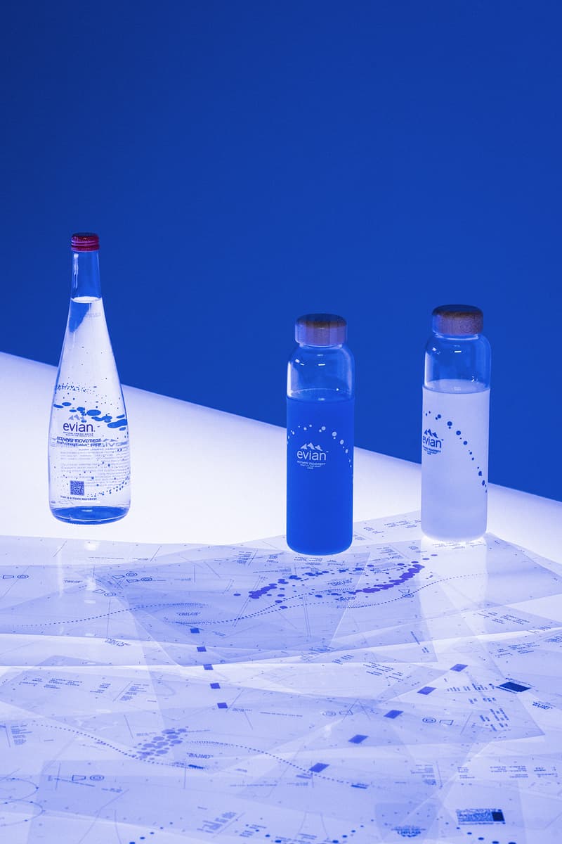 virgil abloh evian water collaboration limited edition sustainability innovation contest new york fashion week nyfw