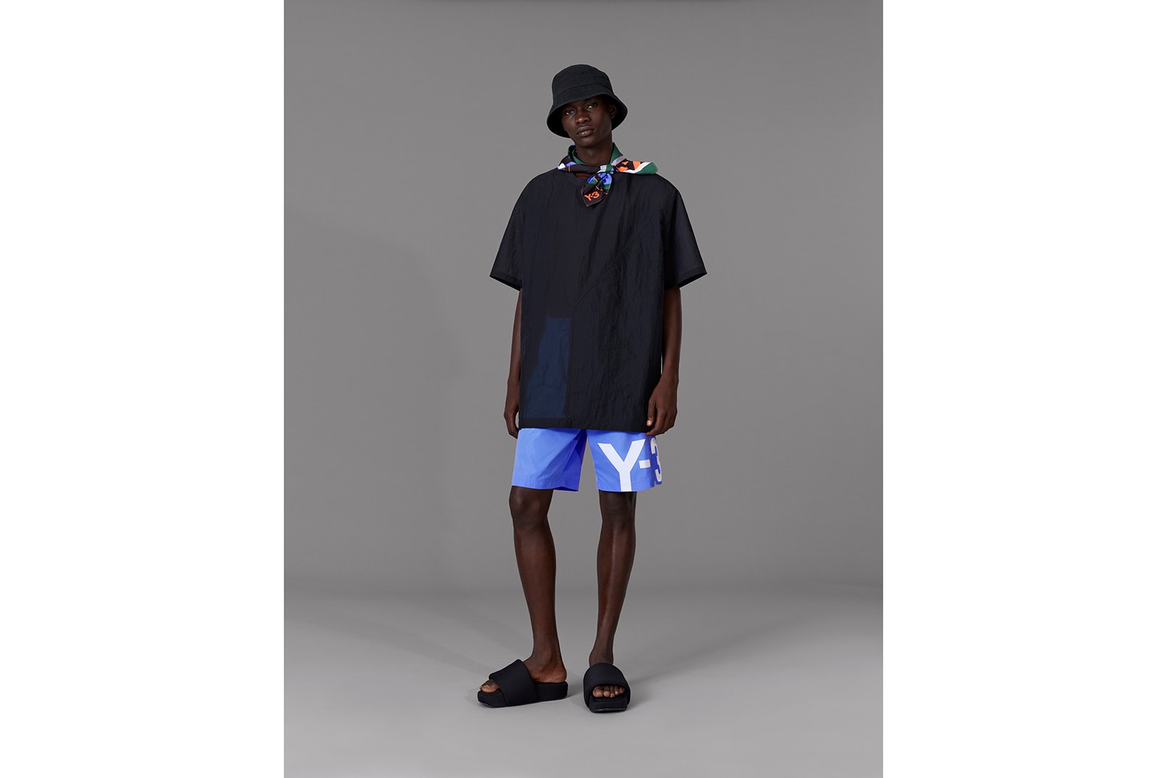 Y-3 Spring Summer 2020 Collection Drop 4 Swim Campaign Adilette Sandals