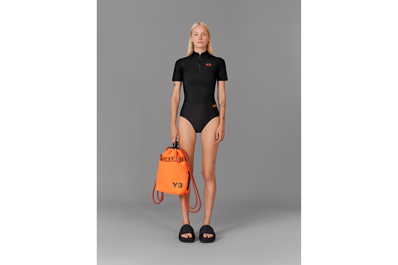 Y-3 Spring Summer 2020 Collection Drop 4 Swim Campaign Adilette Sandals